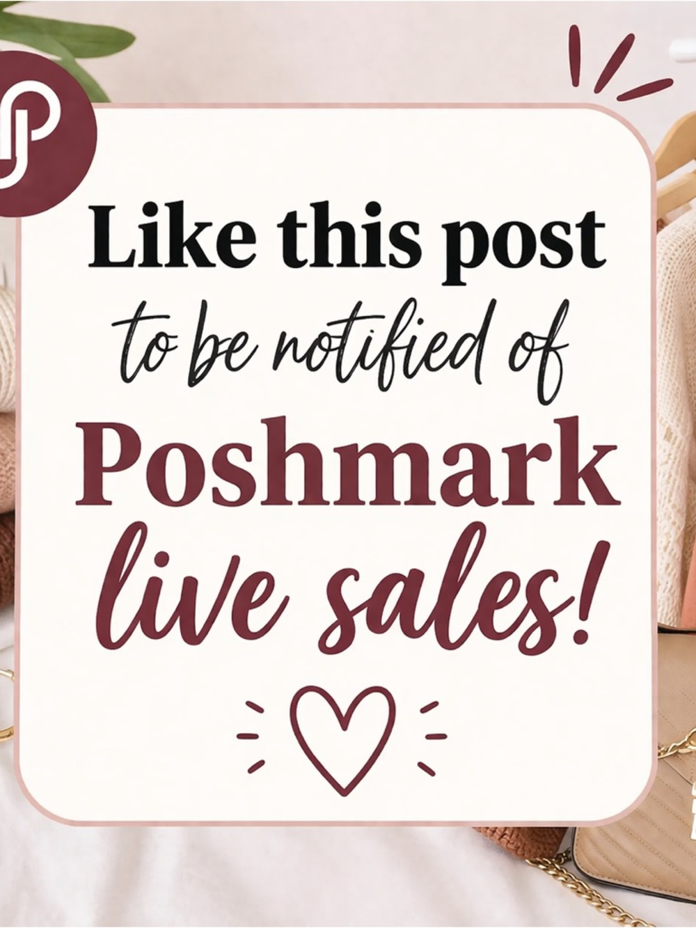 Live Sales Notification Sign - Blush Text